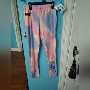 Bluey Girl's Tie Dyed Leggings XL (14-16) NWT